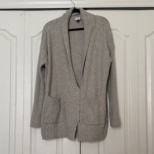 CAbi Zip-Up Grey Cardigan Woman’s Medium